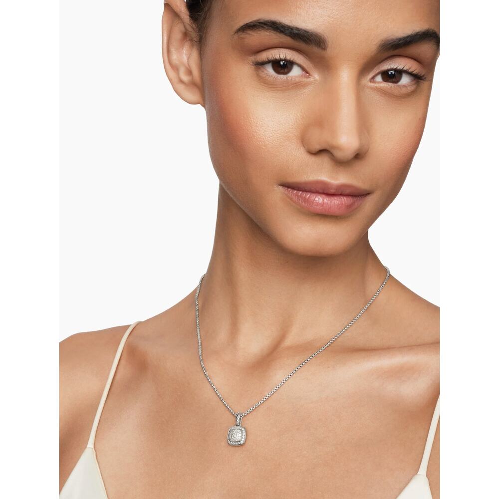 David Yurman Petite Albion Pendant Necklace in Sterling Silver - Picture 9 of 9